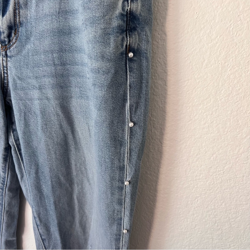 Loft Modern Skinny Pearl Embellished Jeans Sz 10 - Picture 2 of 6